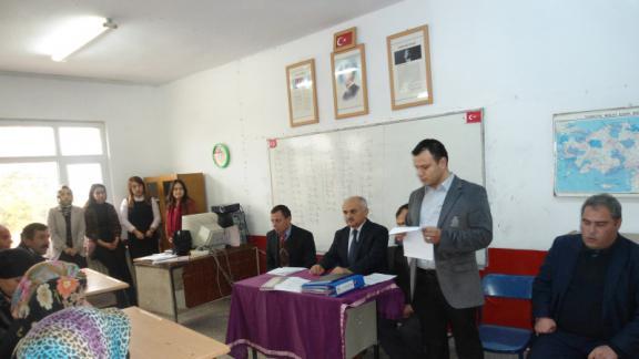 İlçe Milli Eğitim Müdürü Sayın: Mehmet ÖZSOY Gediksaray İlk-Ortaokulu Okul Aile Birliği toplantısına katıldı.